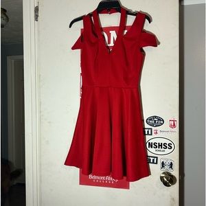 red homecoming dress